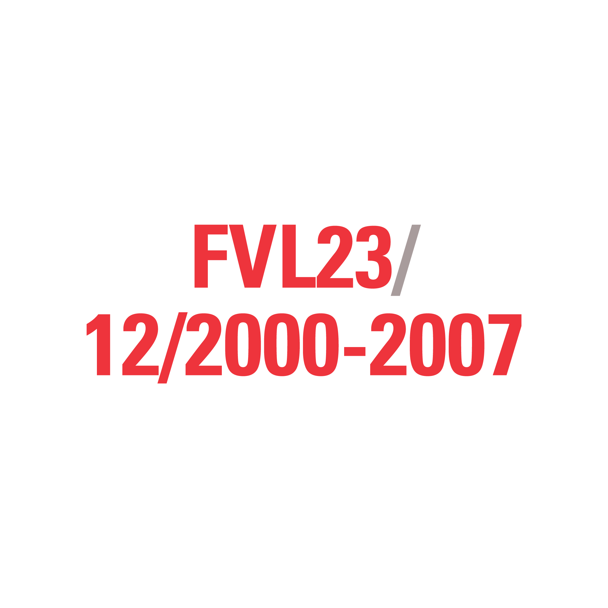 FVL23 12/2000-2007